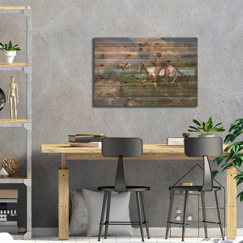Something Of Concern Print On Wood by David Edward Kucera - Multi-Color