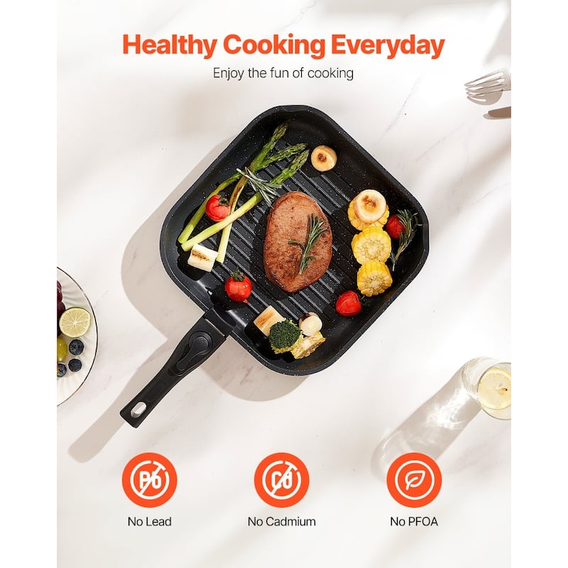 Aluminum 17 Piece Cookware Set with Detachable Handles and Non-Stick Coating