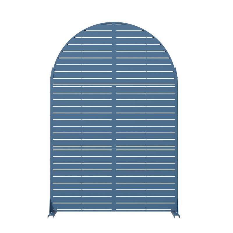 Dovelina 6ft.Outdoor Freestanding Metal Privacy Screen Decorative Garden Fence - 72"x47"