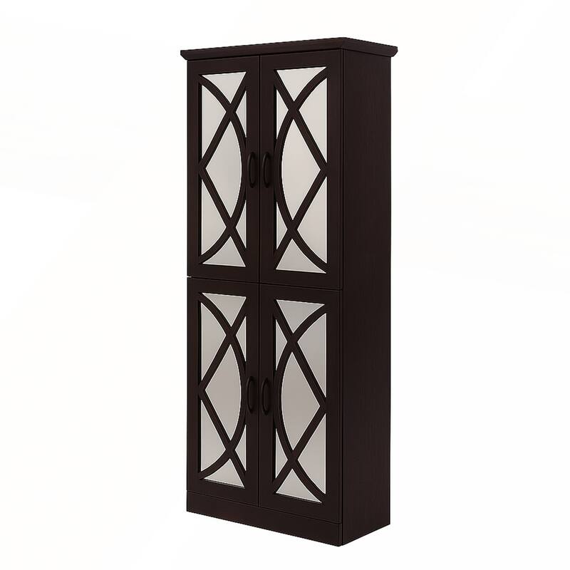 8-Tier Shoe Storage Cabinet with Adjustable Shelves