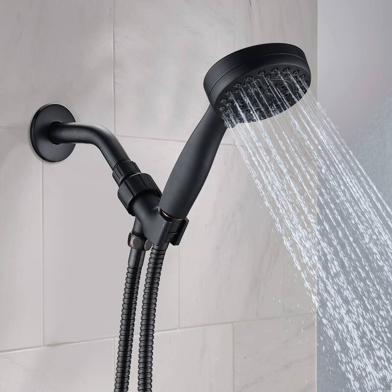 Bathroom Handheld Shower Head with High Pressure Shower Heads - Black