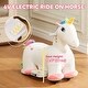preview thumbnail 15 of 18, 6V Electric Ride-On Pony with Music, PU Wheels, Comfortable Seat, and Handle Control, Ages 3+