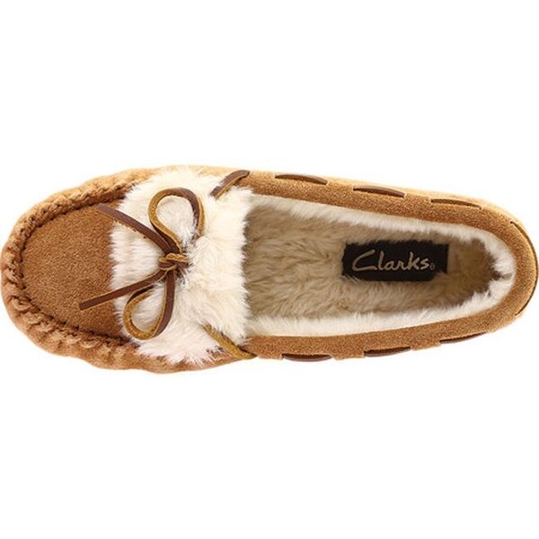 clarks moccasin slippers womens