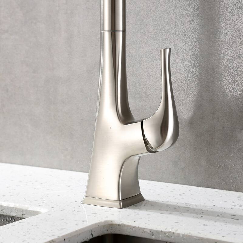 Luxier KTS20 Single Handle Pull Down Sprayer Kitchen Faucet
