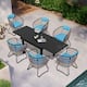 Option Table-Black&Chair-Blue