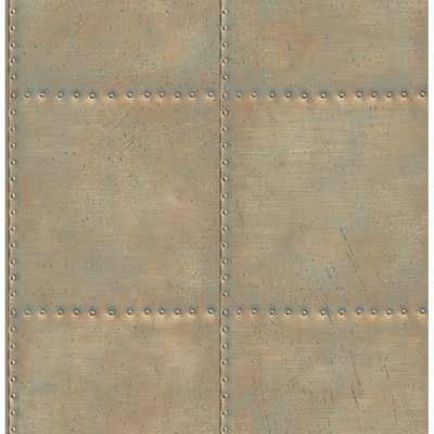 Indium Bronze Sheet Metal Wallpaper - 20.5in x 396in x 0.025in