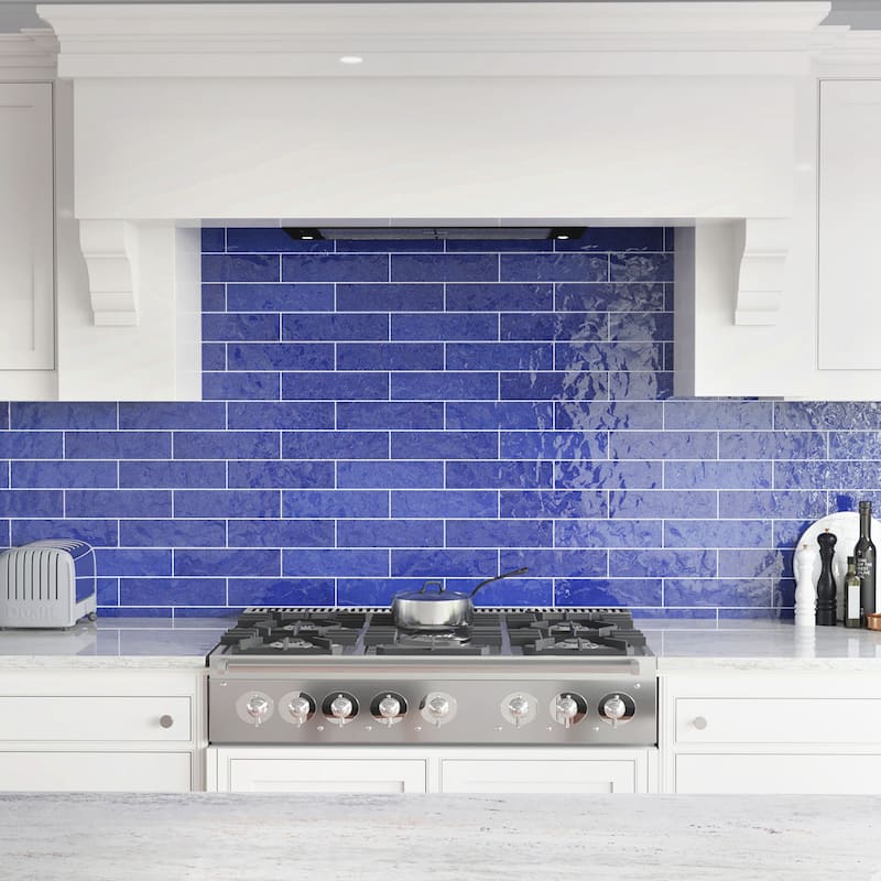 Merola Tile Viva Azul 3" x 12" Ceramic Wall Tile