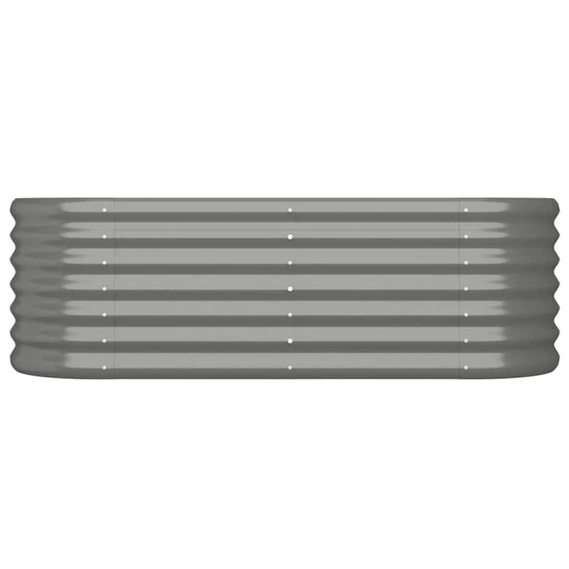 vidaXL Garden Raised Bed Patio Outdoor Raised Planter Box Powder-coated Steel