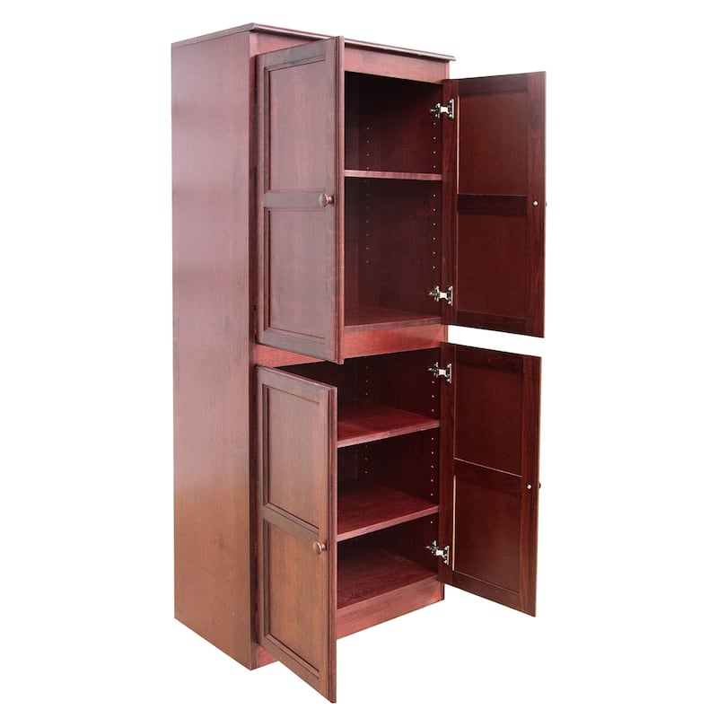 Concepts in Wood Storage Cabinet, 72 inch with 5 Shelves