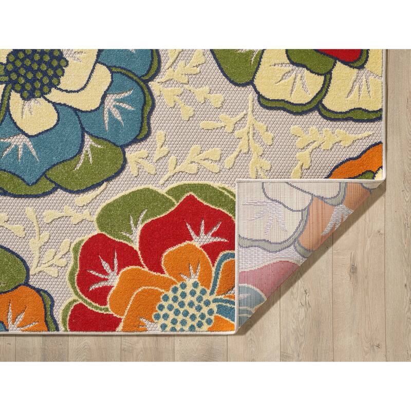 Domani Napa Modern Bloom Indoor / Outdoor Area Rug