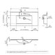 preview thumbnail 24 of 41, Dowell 18" FTB Ceramic Single Bathroom Vanity Basin