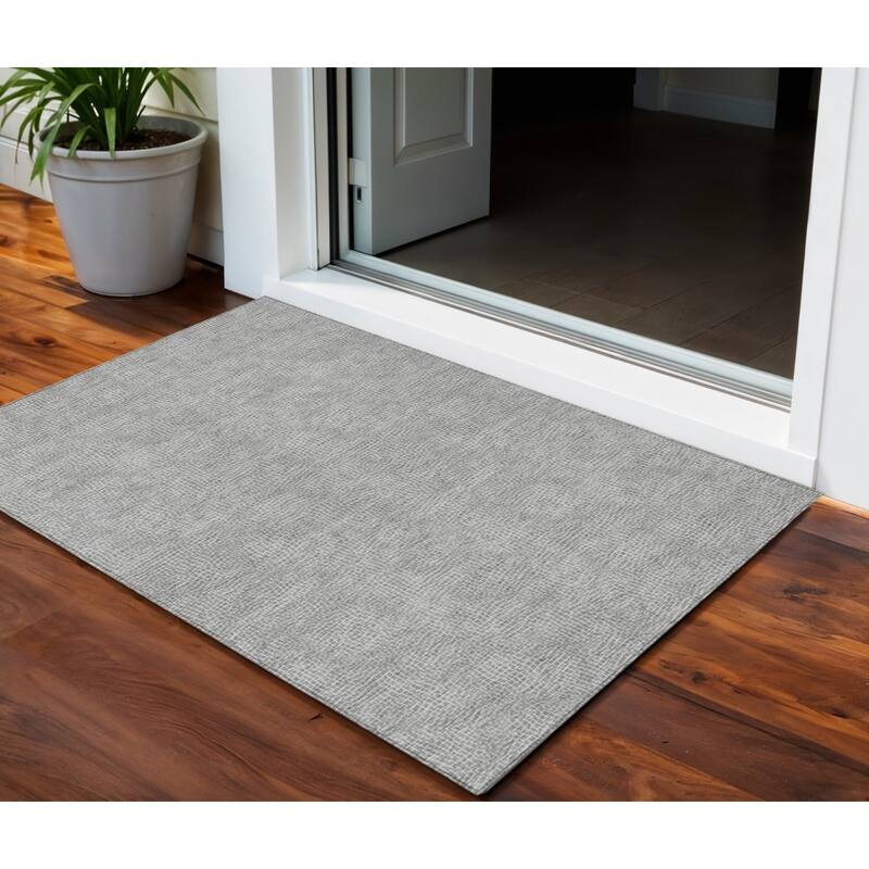 HomeRoots Geometric Transitional Rectangle Outdoor Rug - 3' x 5'