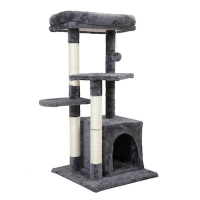 Double Level Cat Tree - 21.66 in. * 17.33 in. * 33.08 in.
