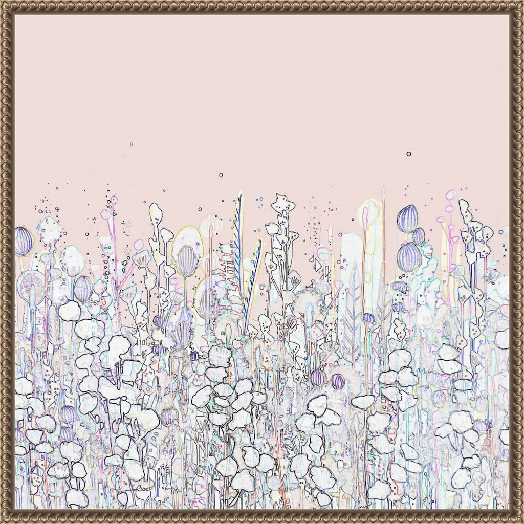 Side Road by Sylvie Demers (22 x 22 in.), Framed Canvas Wall Art Print