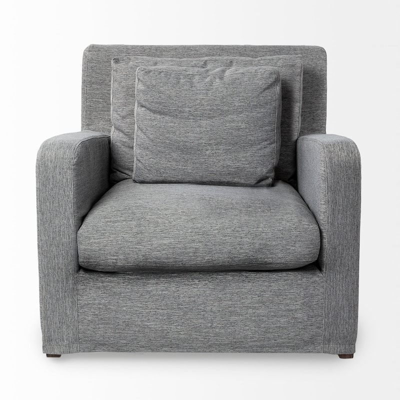 Denly III Beige Slipcover Upholstered Arm Chair