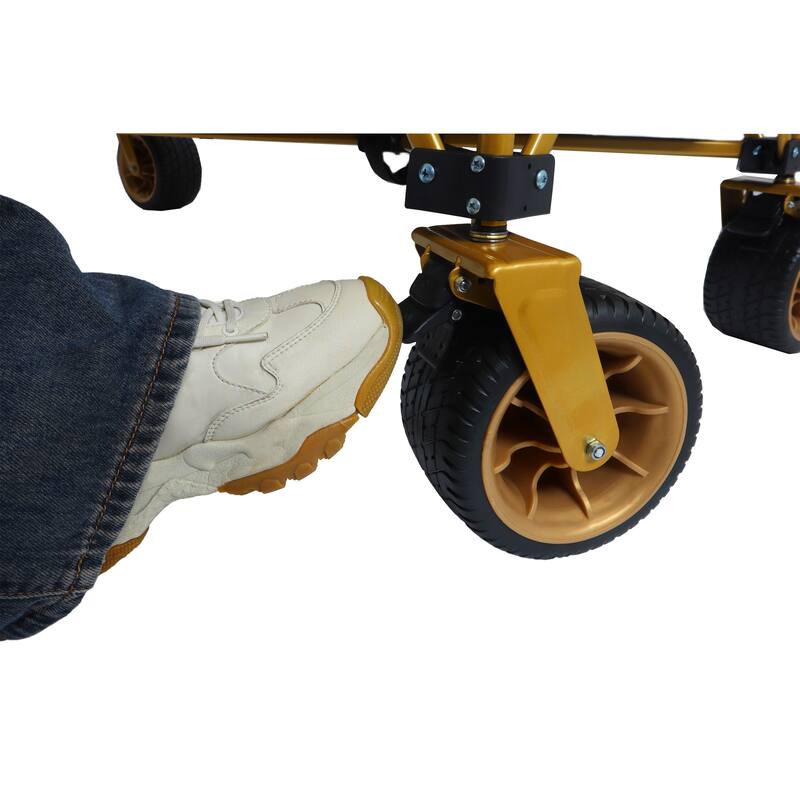 67-1/2in Extra long large Heavy Duty Utility Beach Wagons with Opened Tailgate and All-Terrain Wheels, 480lbs Capacity