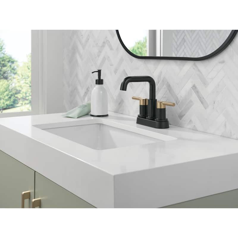 Delta 25849LF Nicoli 1.2 GPM Centerset Bathroom Faucet with Push