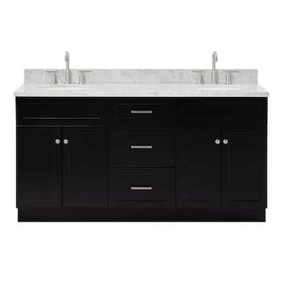 Ariel F067DCW2OVO Hamlet 67" Free Standing Double Basin Vanity Set