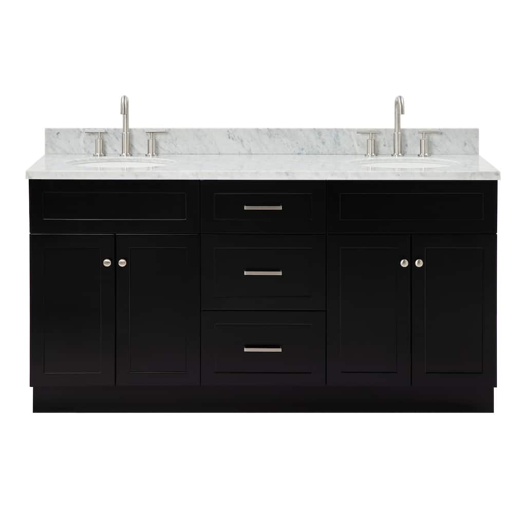 Ariel F067DCW2OVO Hamlet 67" Free Standing Double Basin Vanity Set