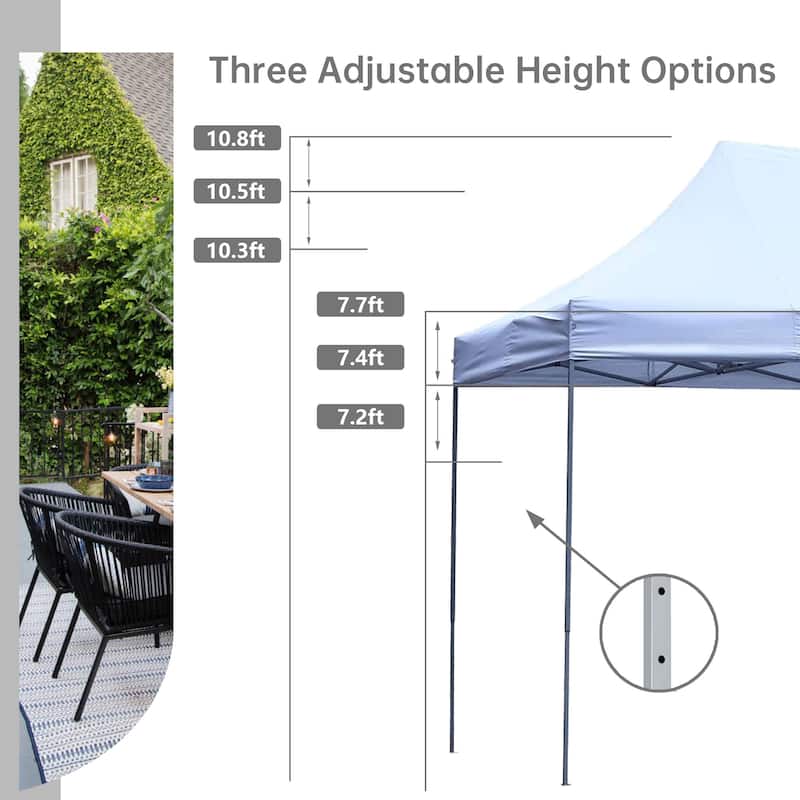 Ainfox 10x20FT Outdoor Pop up Patio Canopy Tent