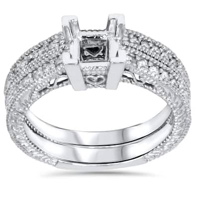 1/4ct Princess Cut Diamond Engagement Ring Setting