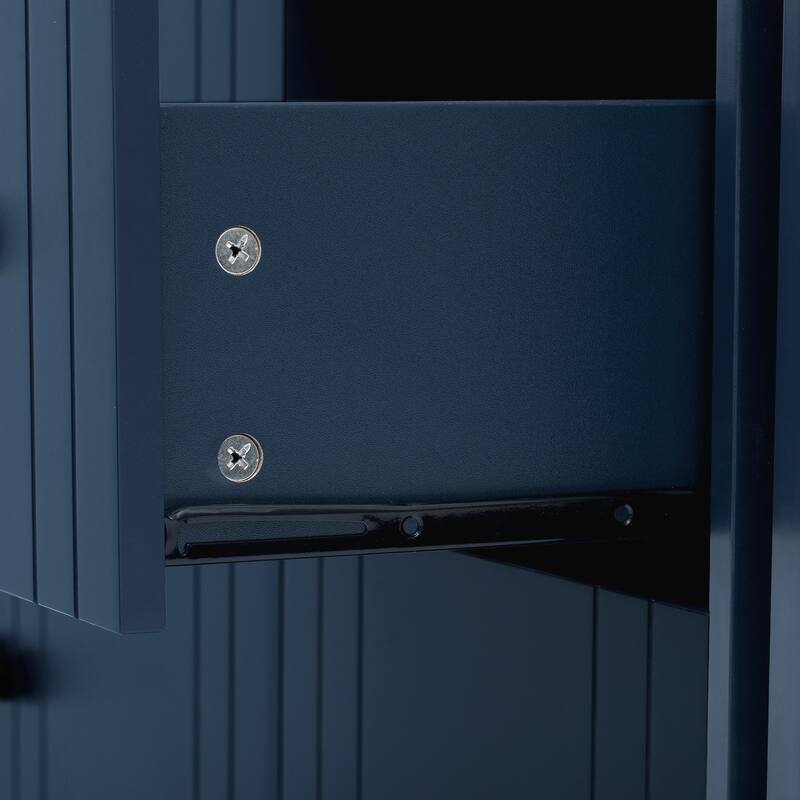 Wooden Sideboard with Extendable Table,Multifunctional Storage Cabinet with 2 Doors and 3 Drawers