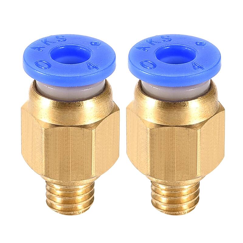 M6 Tube Fitting for 3D Printer Push Fixings,for 4mm Tube 1.75mm Filament 2pcs - 6.5 FT /2 Meter
