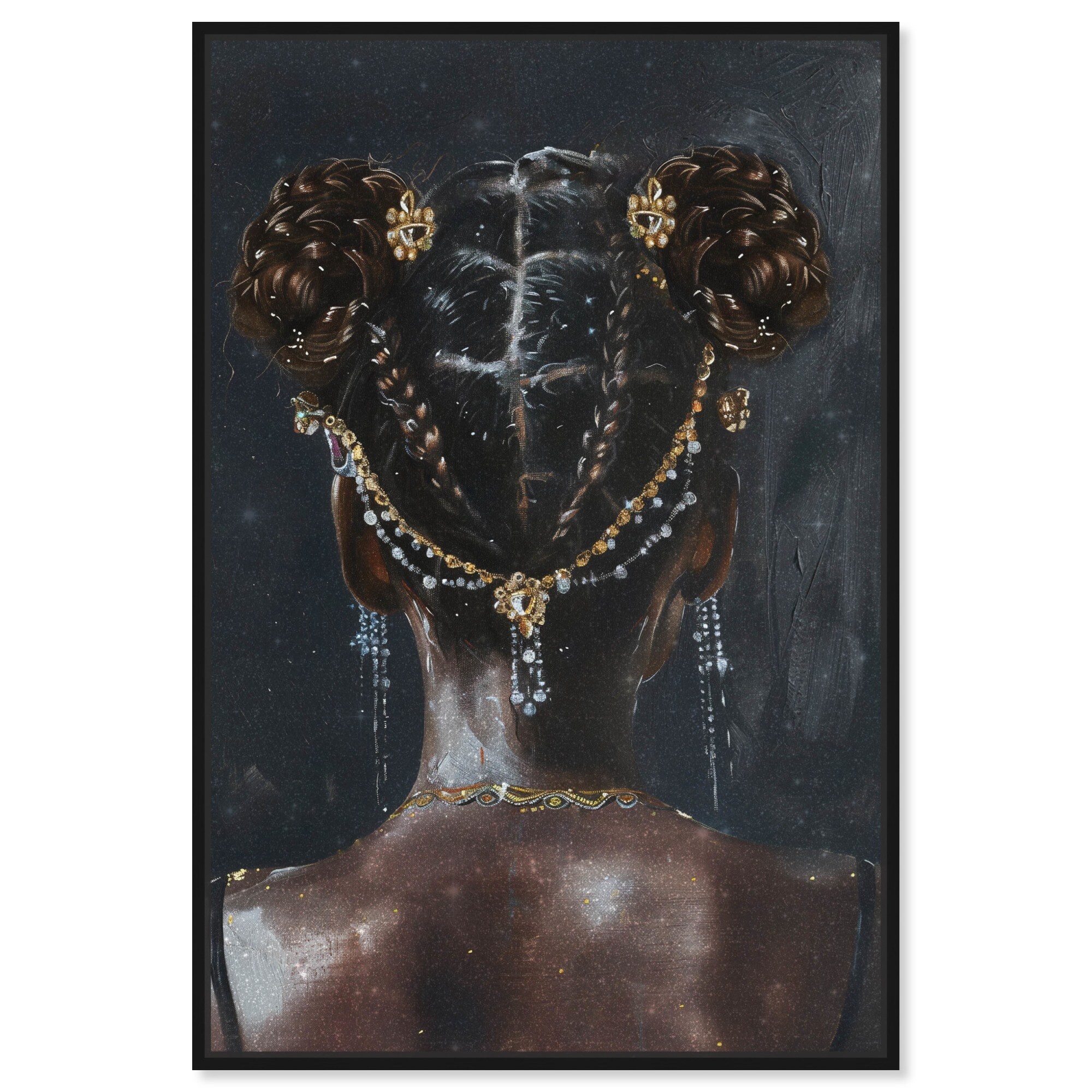 Her Favorite Hair Piece Canvas Glam Women Art by Art Remedy