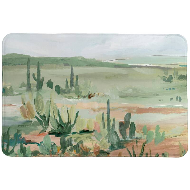 Laural Home Cactus Skies Memory Foam Rug 21x34 - 21x34