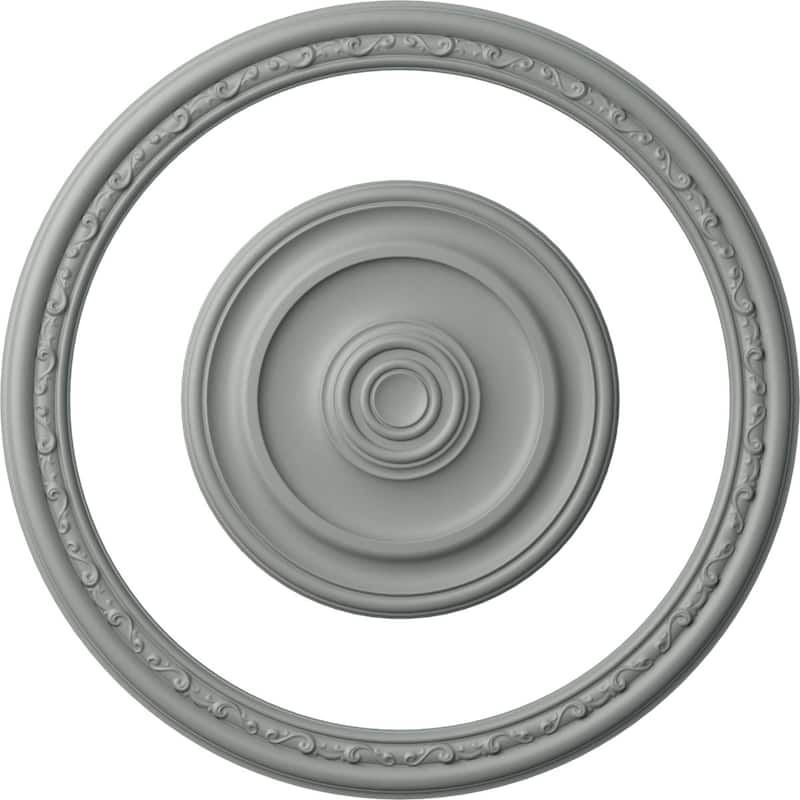 36"OD x 29 1/2"ID Ceiling Ring with 19 3/4"OD Ceiling Medallion Kepler Traditional Light Accent Kit - 36"OD x 29 1/2"ID