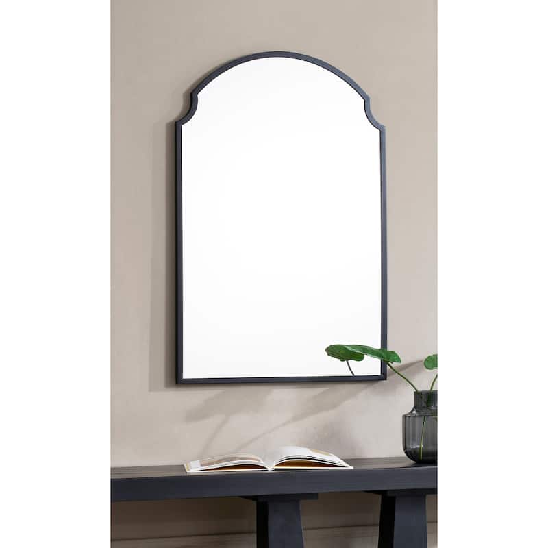 Renwil Asmara Framed Matte Black Mirror - Large