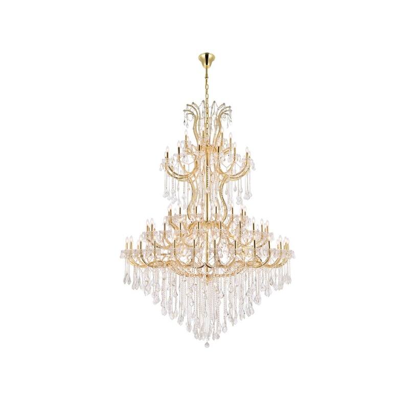 Elegant Lighting 2800G96/RC Maria Theresa 86 Light 72" Wide Crystal