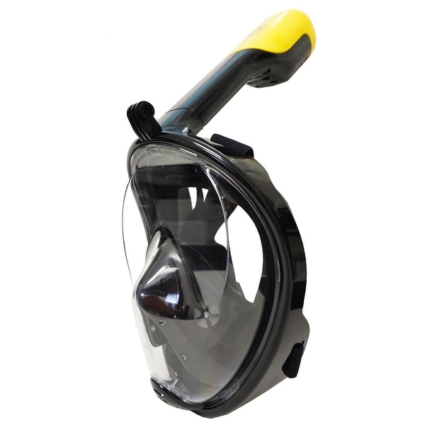 Snorkel Master Black Full Face Snorkel Mask with GoPro Attachment
