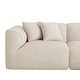 preview thumbnail 10 of 34, Roomfitters Modern Velvet Sectional Sofa with Detachable Ottoman, 4-Seater Couch with Pillows for Living Room