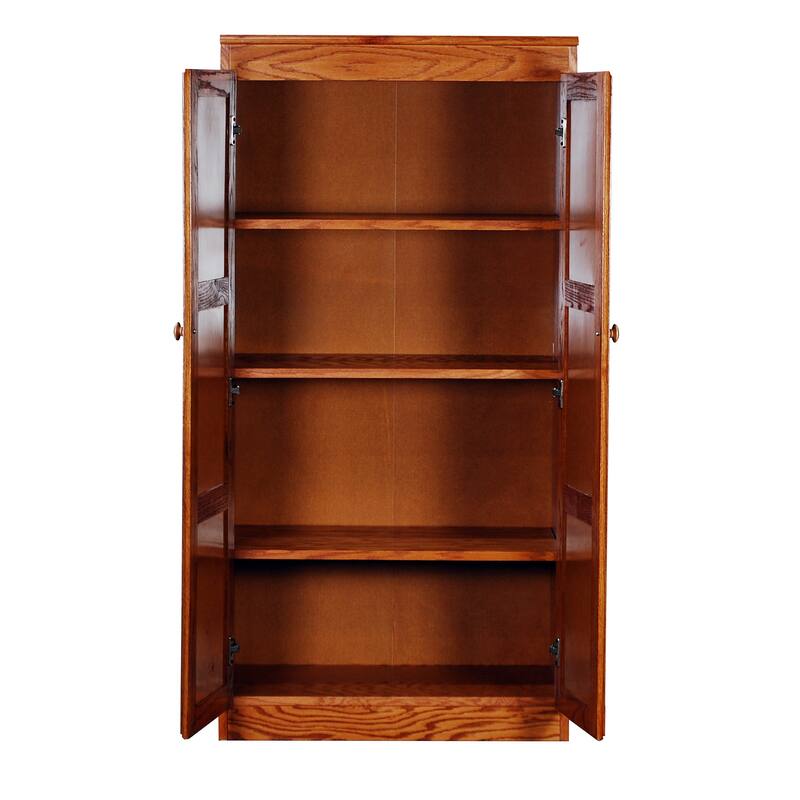 Concepts in Wood Storage Cabinet, 60 inch with 4 Shelve