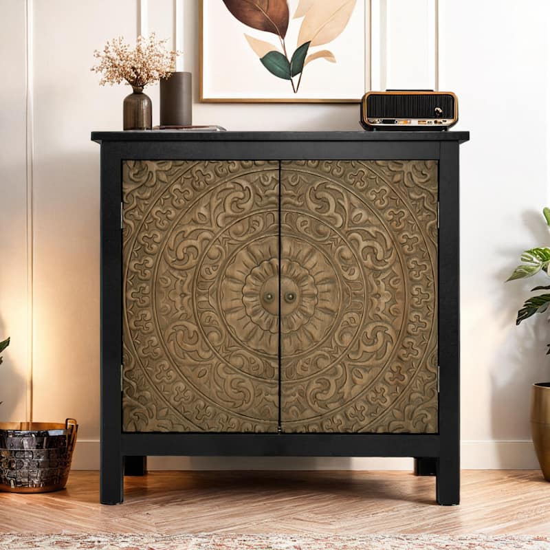 2 Door Cabinet, American Furniture, Suitable for Bedroom, Living Room, Study
