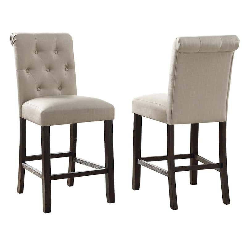 Roundhill Furniture Leviton Counter Height Antique Black Finished Wood 5-piece Dining Set