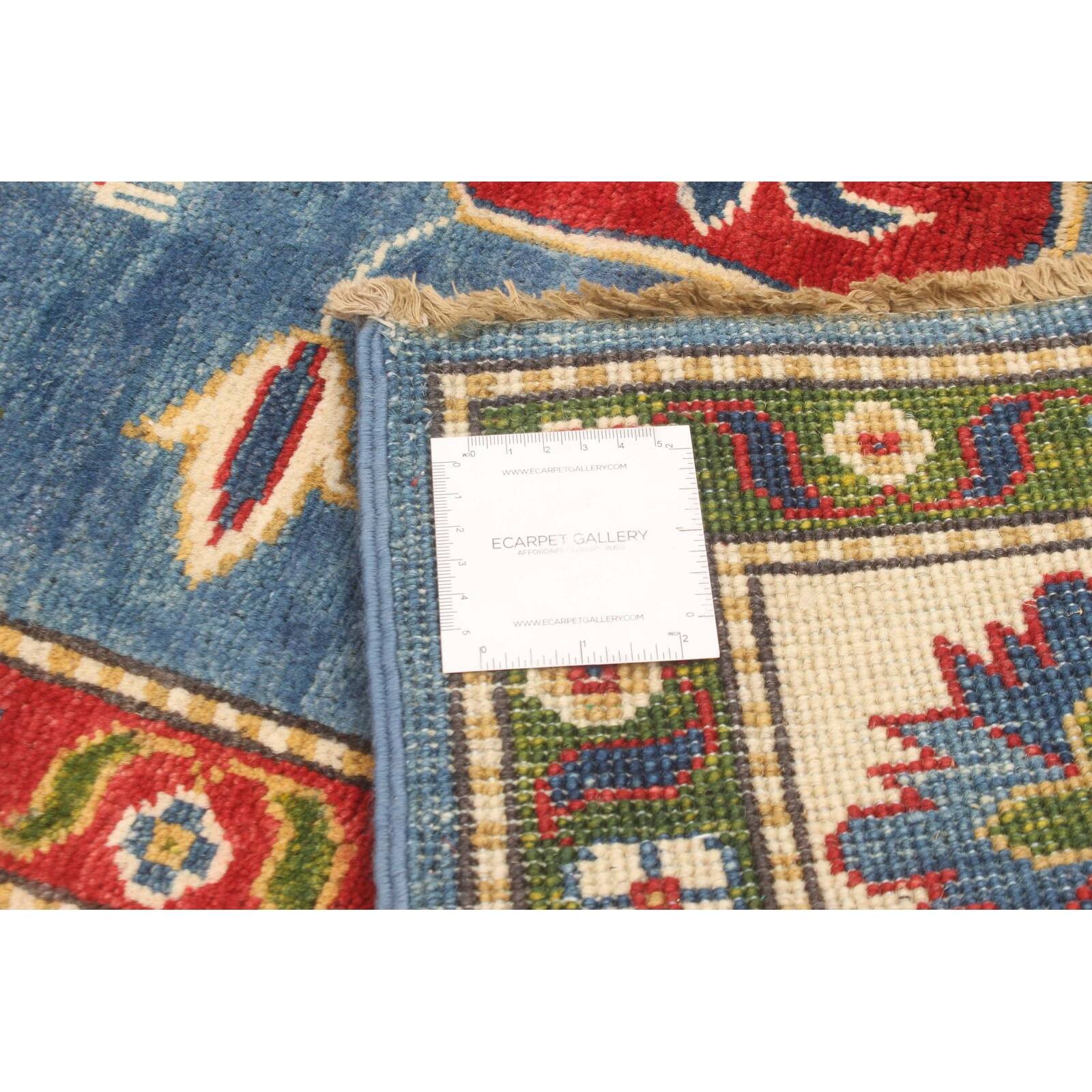 ECARPETGALLERY Handknotted Finest Ghazni Dark Blue Wool Rug 6'2 x 9