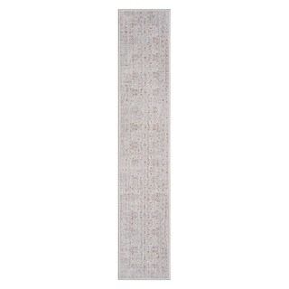 HomeRoots 2' X 8' Beige Botanical Runner Rug - 2'3" x 12' Runner - Bed ...