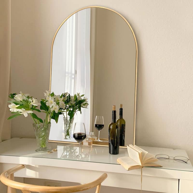 Bathroom Arch Aluminum Wall Mirror Vanity Mirrors