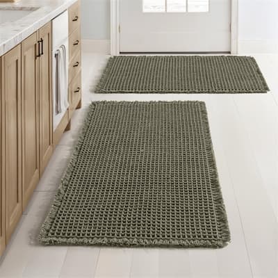Waffle Bathroom Rugs