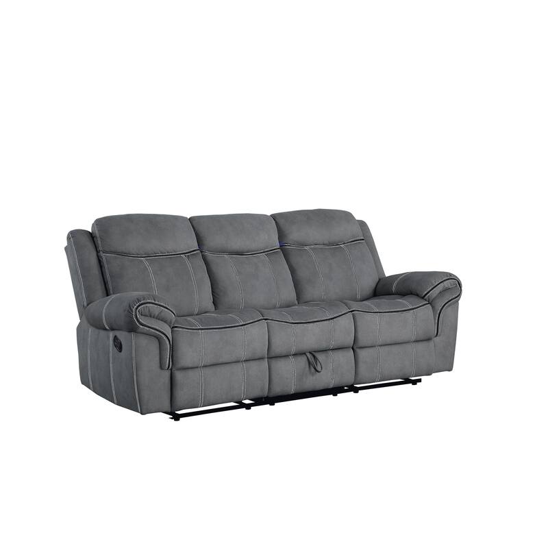 Cape May Motion Sofa with Storage - Two Tone Grey