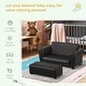 preview thumbnail 15 of 20, Two-seater Kids Sofa Set with Footstool - 32.75" L x 16.5" W x 16.25" H
