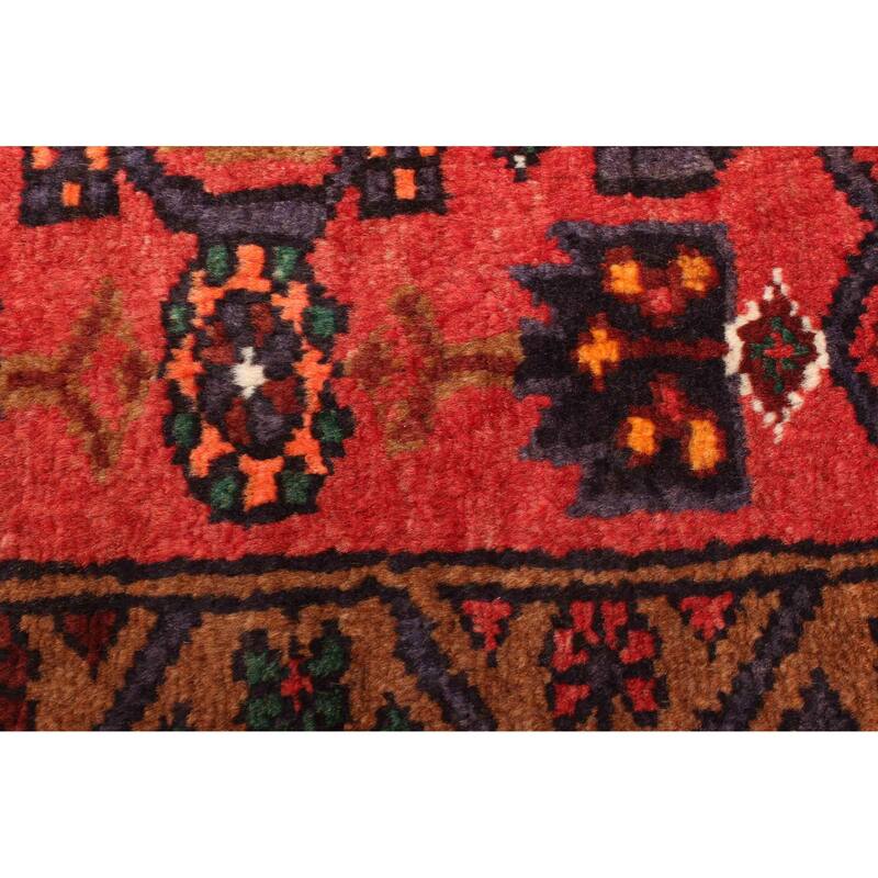 ECARPETGALLERY Hand-knotted Andelz Red Wool Rug - 4'8 x 6'11