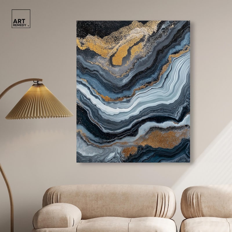 Acrylic Flow II Canvas by Art Remedy, Gallery Wrapped