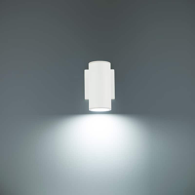 WAC Lighting Cylinder 7" Tall Single Light LED Outdoor Wall Sconce -