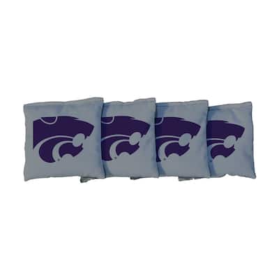 Kansas State Gray Cornhole Bags