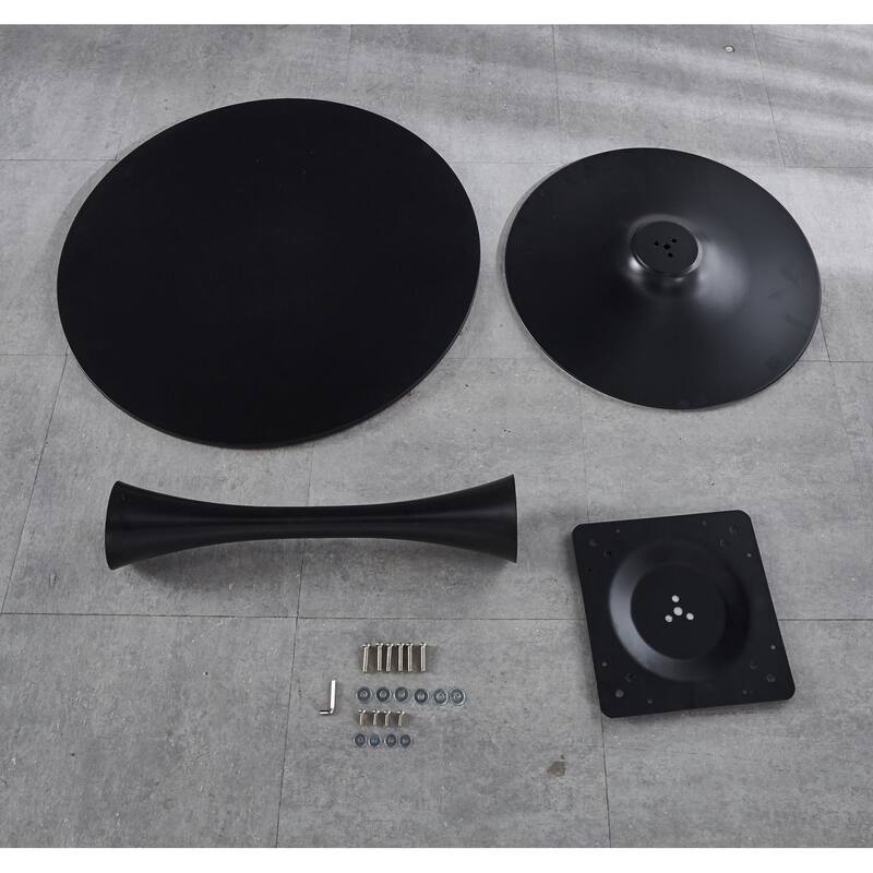 Black Round Dining Table for 2-4 people