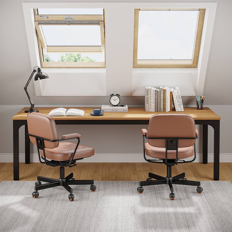 78.8" Extra Long 2 Person Computer Desk with Metal Legs for Home Office Bedroom