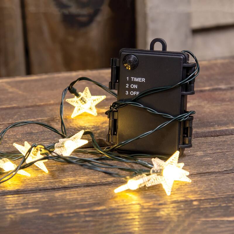 LED Star Lights 10 Ct 4.5 ft